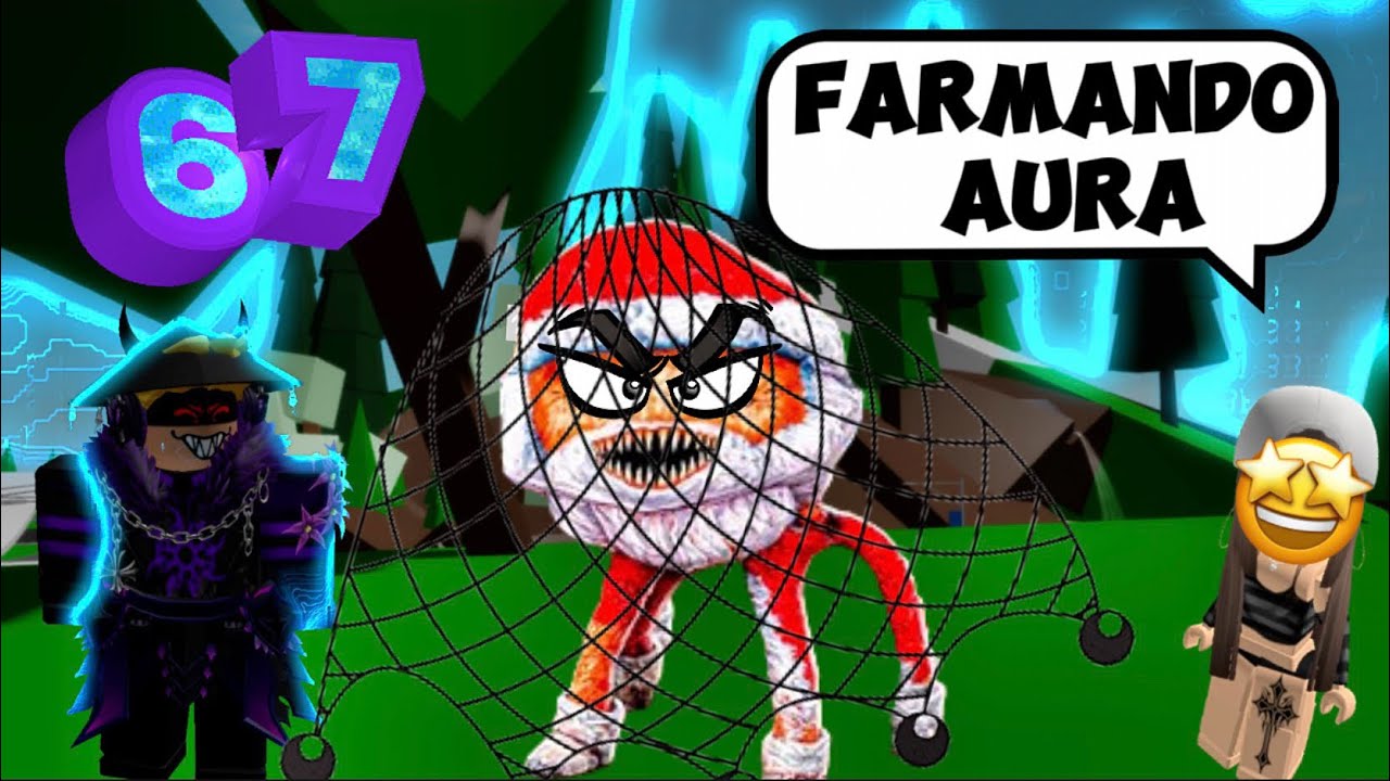 FARMANDO AURA capturando o GOO GOO GAGA - História Roblox