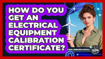 How Do You Get An Electrical Equipment Calibration Certificate? - Electrical Engineering Essentials