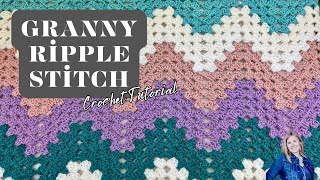 How to Crochet the Granny Ripple Stitch | Easy Chevron Pattern for Blankets & More