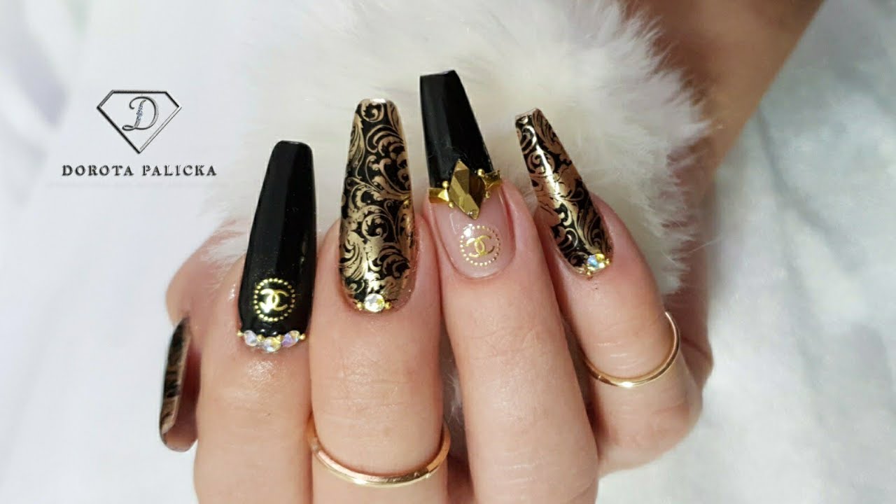 Gold Chrome Nail Art Tutorial - wide 3