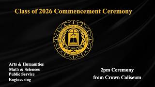 2026 FTCC Commencement Ceremony 2pm Friday, May 15th