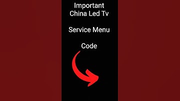China Led Tv Service Menu Code || Led Ka Service Menu Kese Khole #servicemenu #ledtv #tech#shorts
