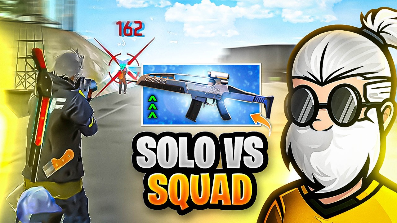 JOGUEI SOLO VS SQUAD COM A NOVA XM8 + RECARGA E DEI BOOYAH!