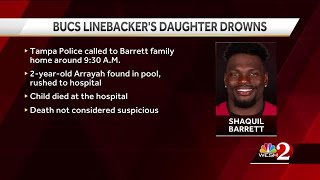 2-year-old daughter of Bucs player drowns in pool