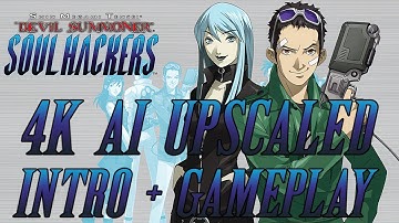 Devil Summoner: Soul Hackers. AI Upscaled intro and some gameplay.