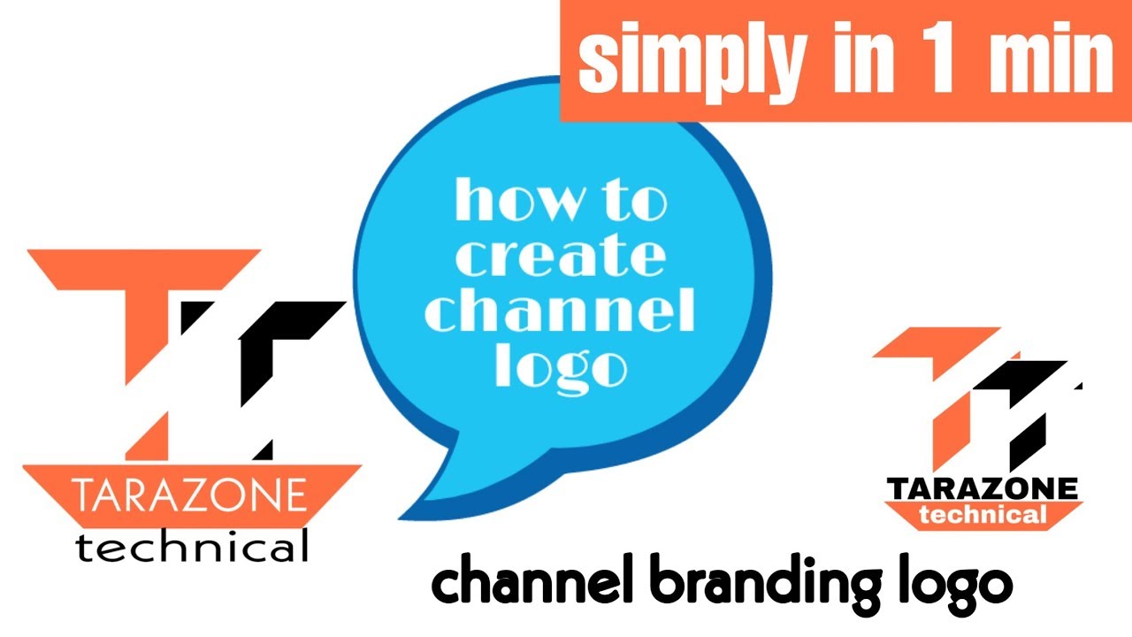 How to create channel logo like technical Guruji