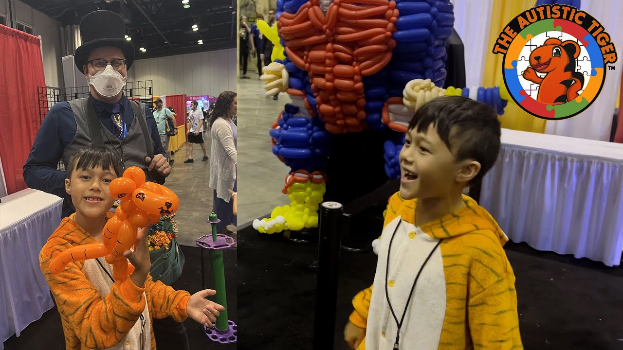 Megacon 2022 Day 1 - No Ordinary Balloon Man makes The Autistic Tiger for Autistic Savant Artist