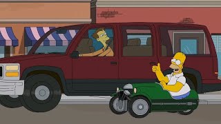 Гомер на мини машине. Симпсоны 27 сезон 20 серия
