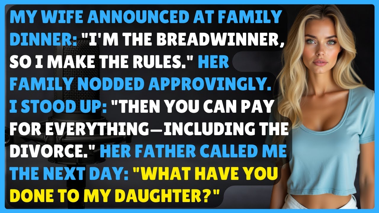 She Said She Made the Rules as the Breadwinner, until My Steady Response Quietly Reframed Our Future