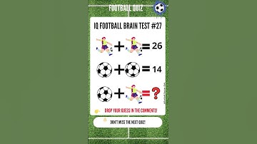Football Mind Challenge | IQ Logic Puzzle (Math Riddle Game) | 🧠⚽ Can You Spot the Hidden Pattern?v