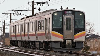 JRE129系A10編成 654M 普通 新潟行き JR白新線 新崎～大形 区間