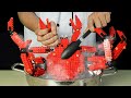 LEGO GIANT KING CRAB - Lego In Real Life / Stop Motion Cooking & ASMR