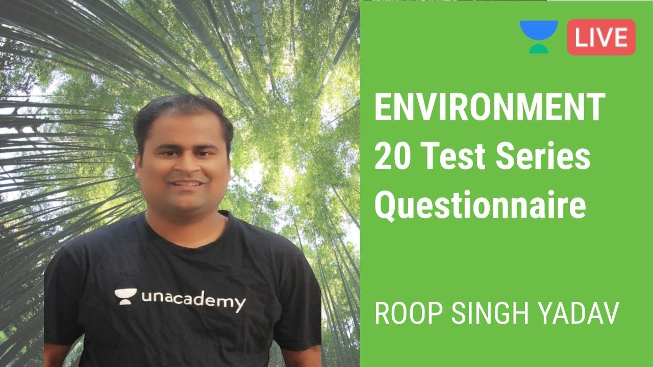 Environment ke 20 Test Series Questionnaire | MPPSC & VYAPAM | Prelims 2019 | Roop Singh Yadav