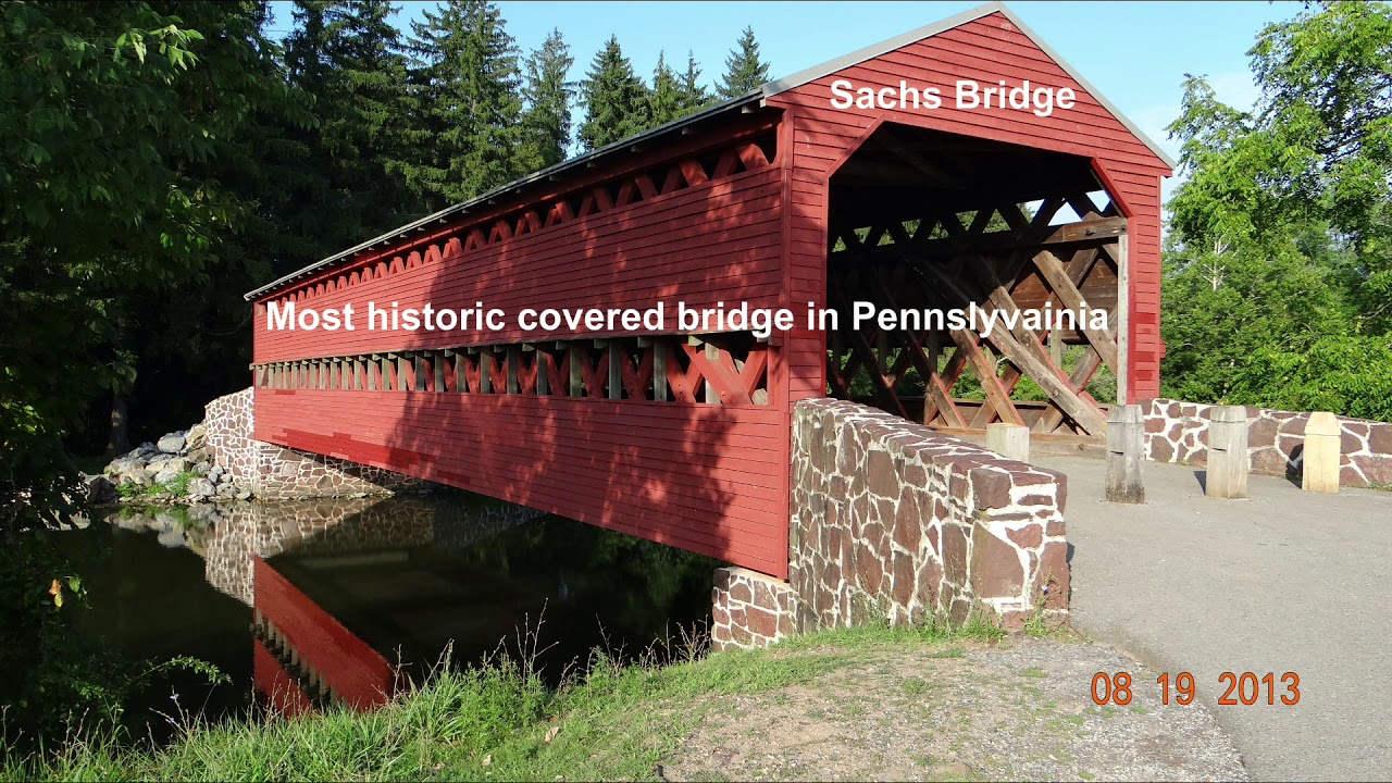 8 19 13 Most historic Covered Bridge in Virginia YouTube