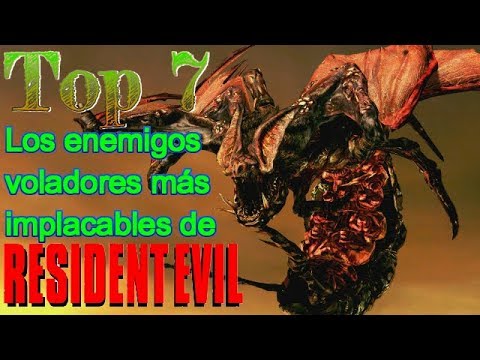 Top 7: Los enemigos voladores más implacables de Resident Evil - YouTube