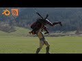 Deadpool & Wolverine VFX RENDER test (Blender/Houdini)