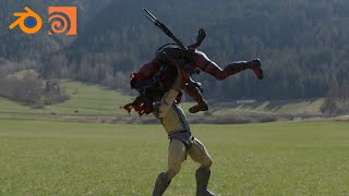 Deadpool & Wolverine VFX RENDER test (Blender/Houdini)