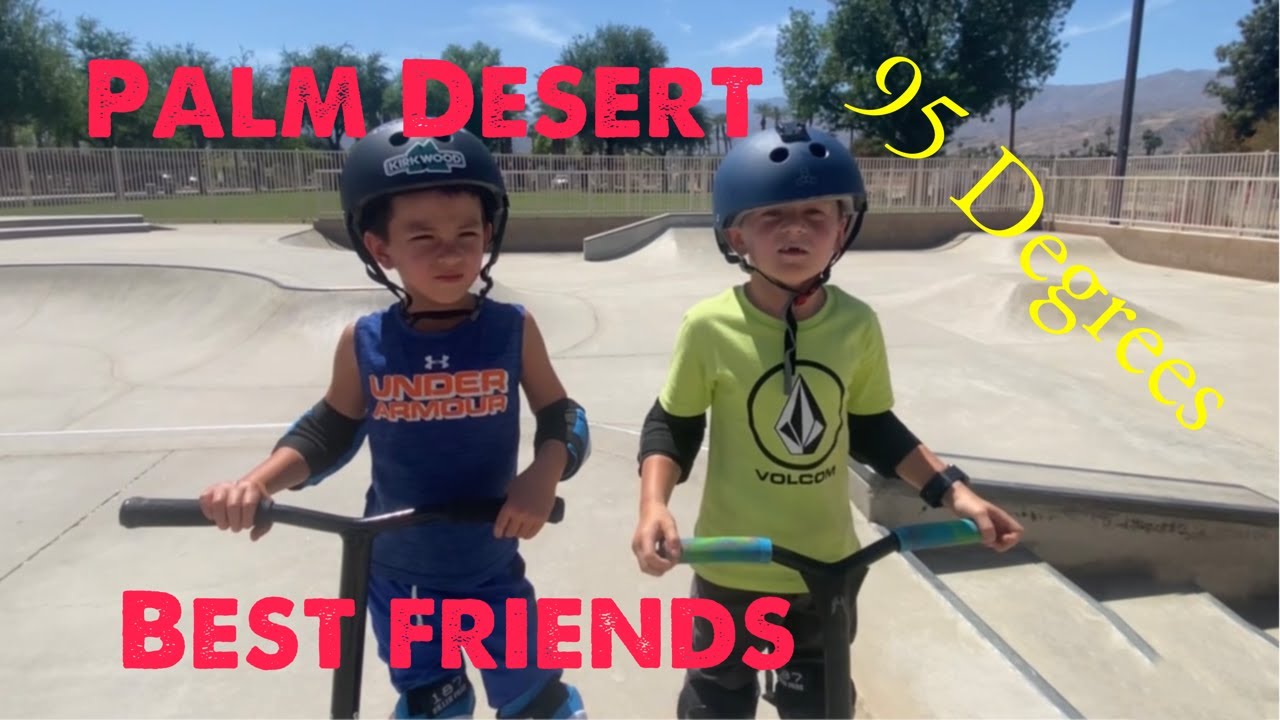 Aiden Rides Civic Center Skate Park, Palm Desert Ca