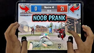 0-21💥I AM NOOB PRANK | 1 VS 4 M24 | PUBG MOBILE