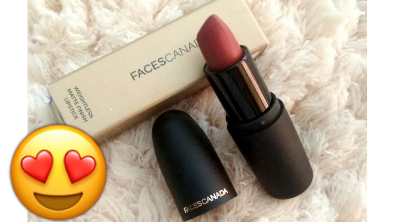 Faces canada lipstick swatch !! shade 1 poppy red 