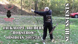 Schusstests - Jackalope Archery Horsebow Obsidian 30#@28