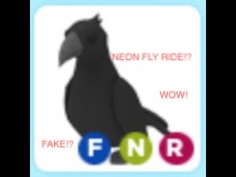 Making Fly Neon Ride Crow In Adopt Me Youtube - roblox mega neon crow