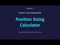 Position Sizing Calculator: Exact Formula &amp; Examples for Forex. Module2 Lesson2
