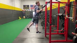 Band Assisted Split Lunge Jumps