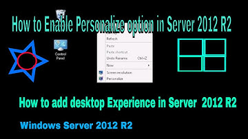 How to enable desktop experience feature in windows server 2012 r2 | Check desktop icon server 2012.