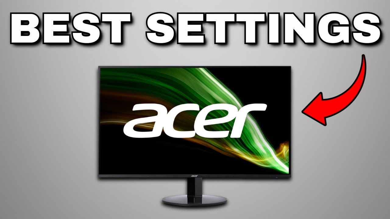 NEW! Acer Monitor Best Color Settings (2025)