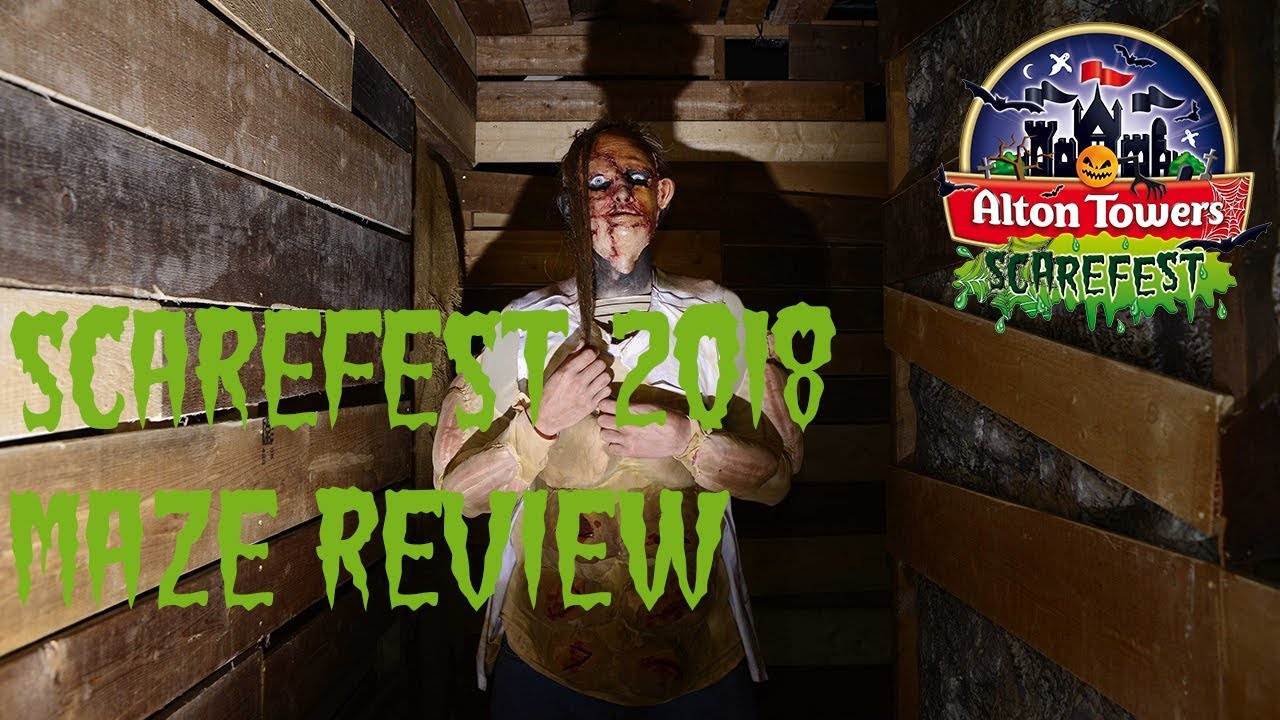 Alton Towers Scarefest 2018 Scare Maze Review Youtube