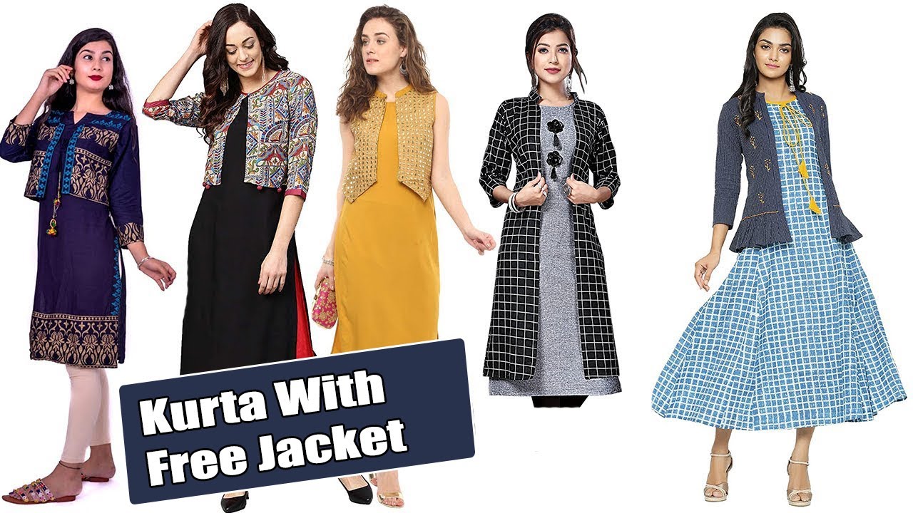 kurta jacket girl
