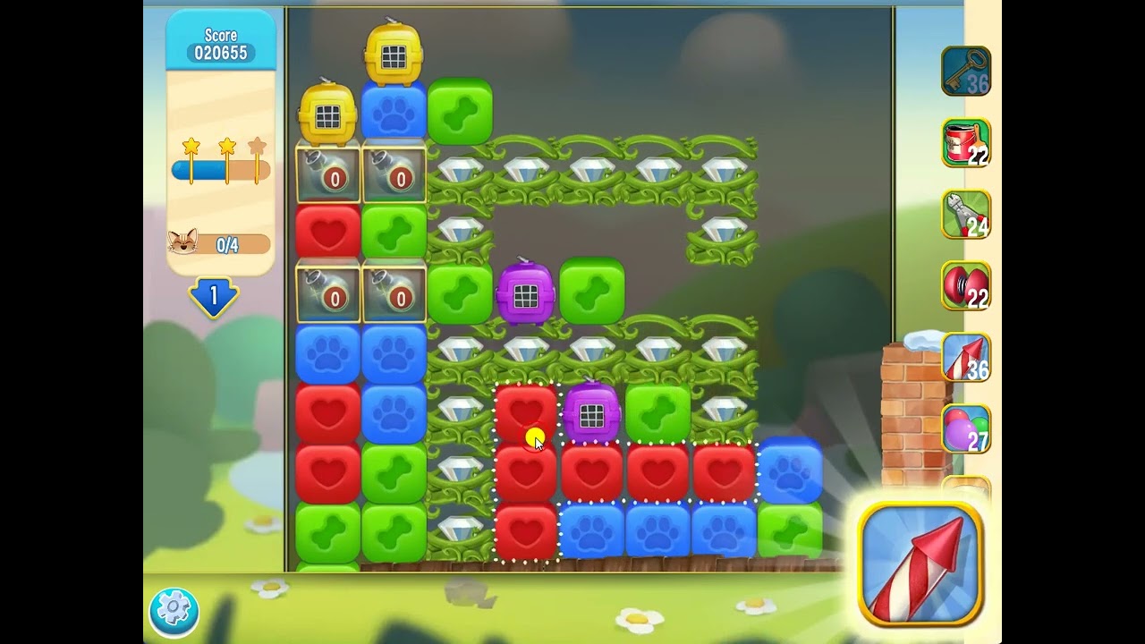 Pet Rescue Saga level 5386 no boosters | PuzzledCubes.site