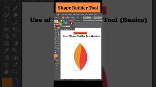 Shape Builder Tool #gfxtool  #shortsfeed #adobeillustrator