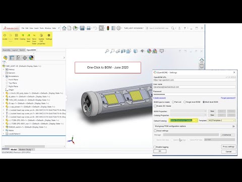 OpenBOM for Solidworks - One-Click BOM Function