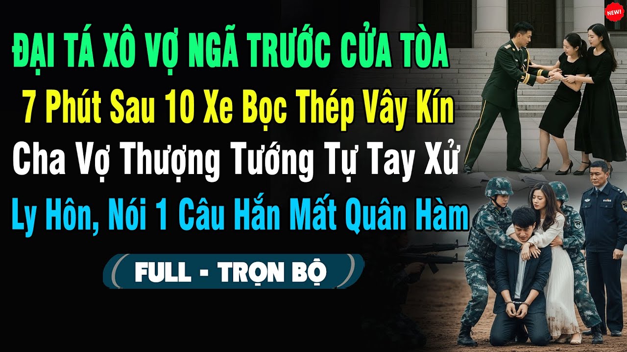 💖Đại Tá Xô Vợ Ngã Sấp Mặt Trước Cửa Tòa, 7 Phút Sau 10 Xe Bọc Thép Vây Kín Cha Vợ Thượng Tướng Xử Lý