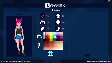 KITSUNETSUKI project: character creation in progress #panda3d #gamedev