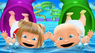 Baby & Girlfriend Visit GIANT Waterpark! screenshot 5