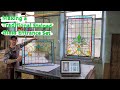 Making a traditional art nouveau stained glass entrance set