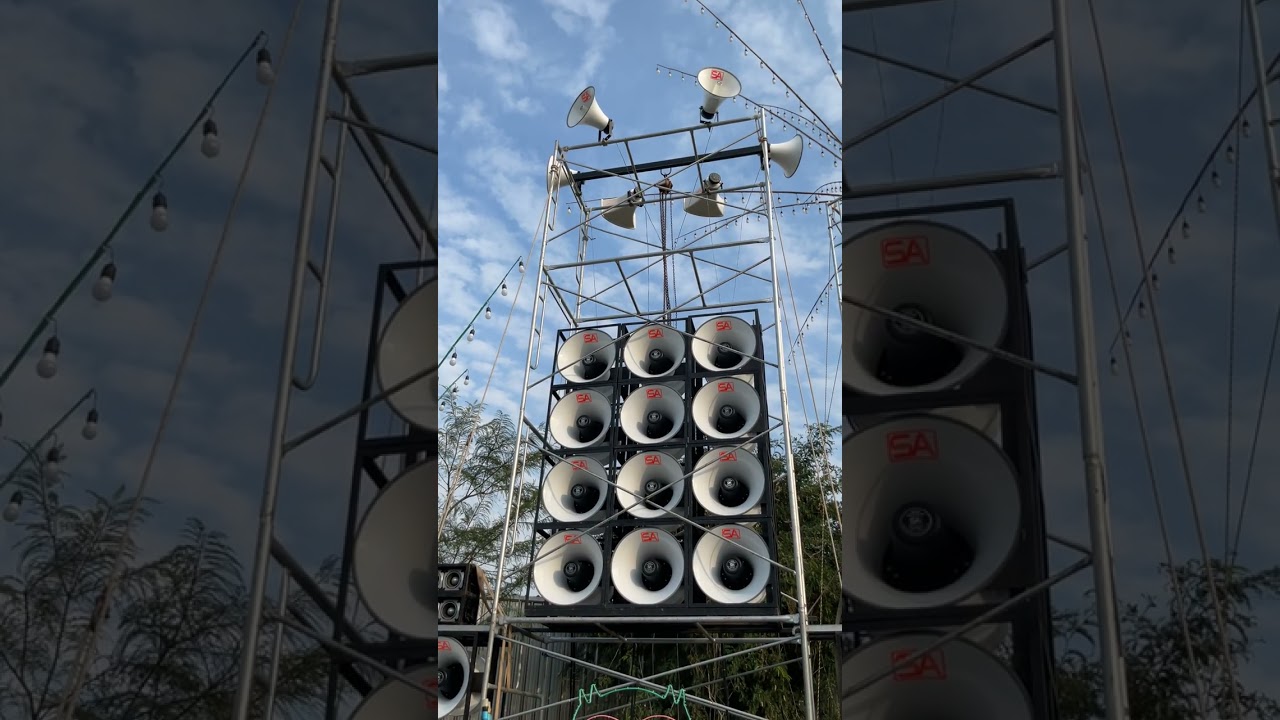 #เครื่องไฟงานบวช #ทีมงานหนุ่มน้อยเจริญซาวด์ไฟฟ้า ทดผู้ใหญ่กา