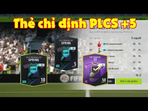 FIFA ONLINE 4, Màn mở thẻ cầu thủ chỉ định +5 các mùa 18S và TT