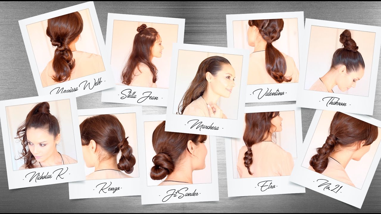 12 peinados de pasarela fáciles y rápidos | 12 fast and easy runway hairstyles