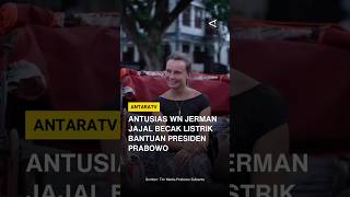 ANTUSIAS WN JERMAN JAJAL BECAK LISTRIK BANTUAN PRESIDEN PRABOWO