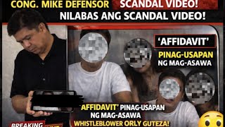 Mike Defensor nilabas ang scandal video nina Orly Guteza at ang kanyang asawa patungkol sa affidavit