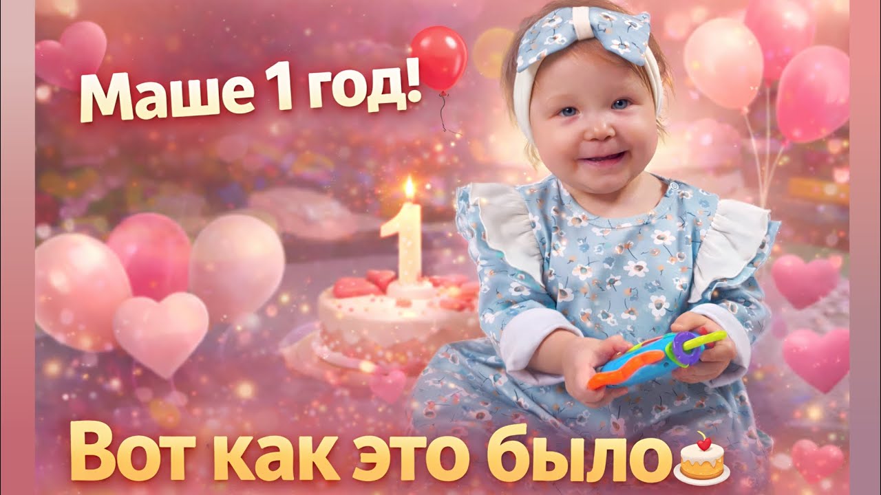Маше 1 год! 🎈 Вот как это было🎂