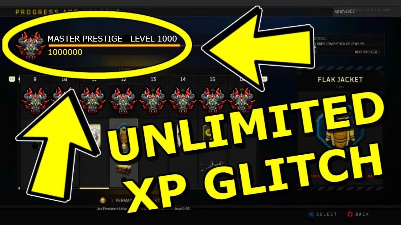BLACK OPS 4 MONSTER ENERGY UNLIMITED XP GLITCH!