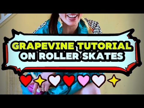 How to Grapevine on Roller Skates! #skatetutorial #learntoskate #rollerskaters #rollerskating #sk8