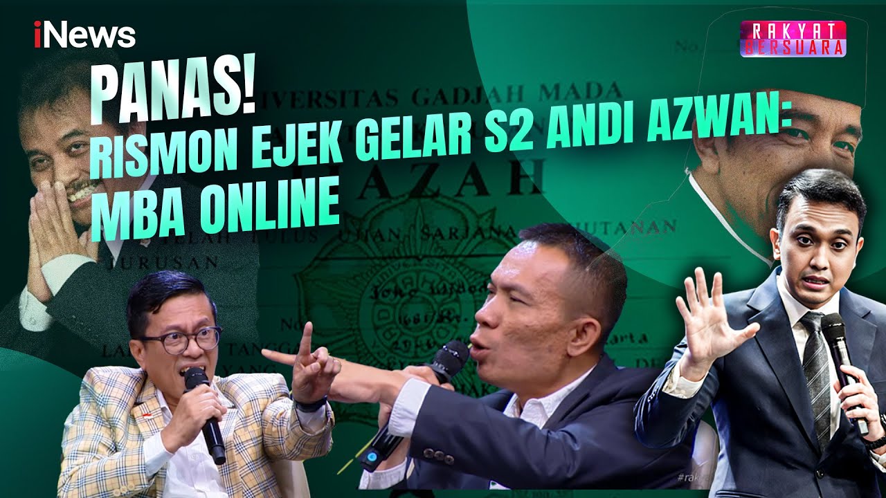 Rismon Ngejek Gelar Magister Andi Azwan: Begini Kalau MBA Online | Rakyat Bersuara