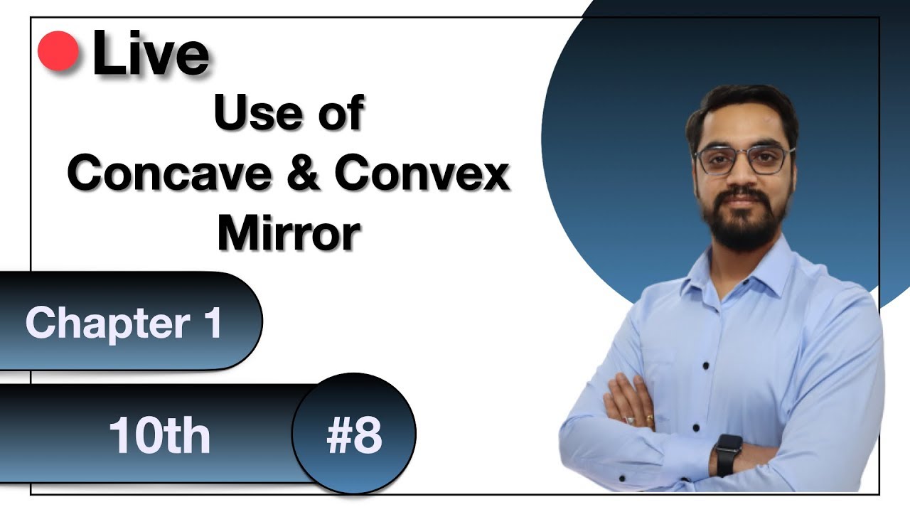 10th Science 8 Use of Concave and Convex Mirror in hindi by