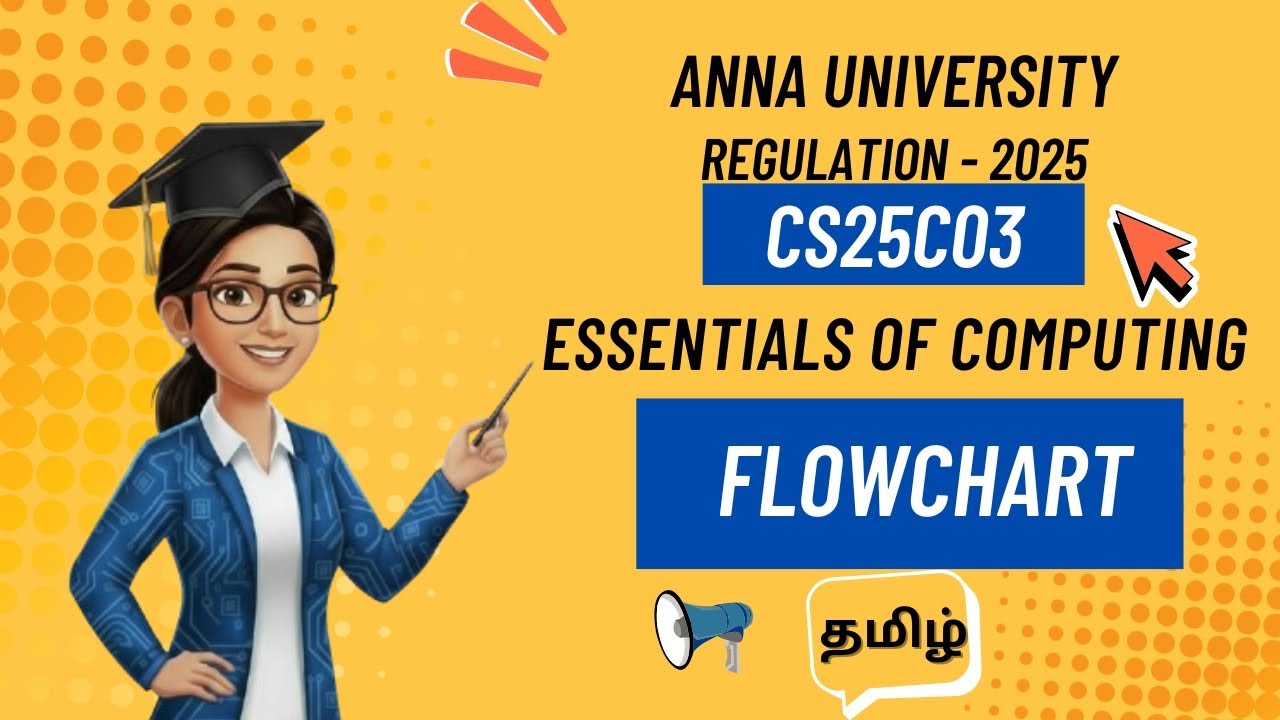 Flowchart in essentials of computing tamil||CS25C03||Anna University ...